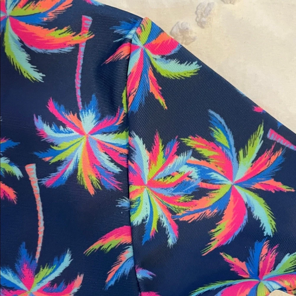 Tropical Kids Bikini Set - Navy and Pink shirt, shorts, bottoms, NWT